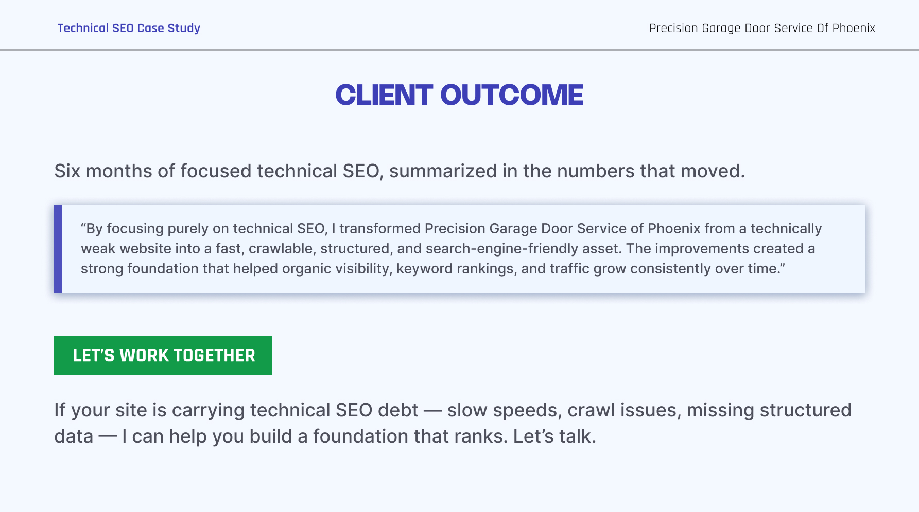 Garage Door Technical SEO Case Study | Page 17