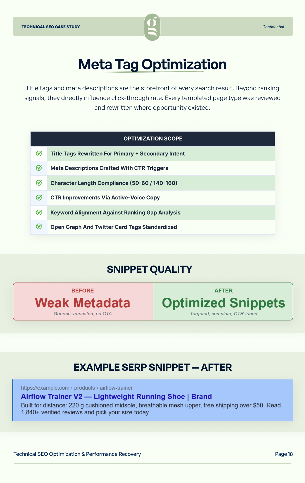 Technical SEO Performance Recovery Case Study | Page 17
