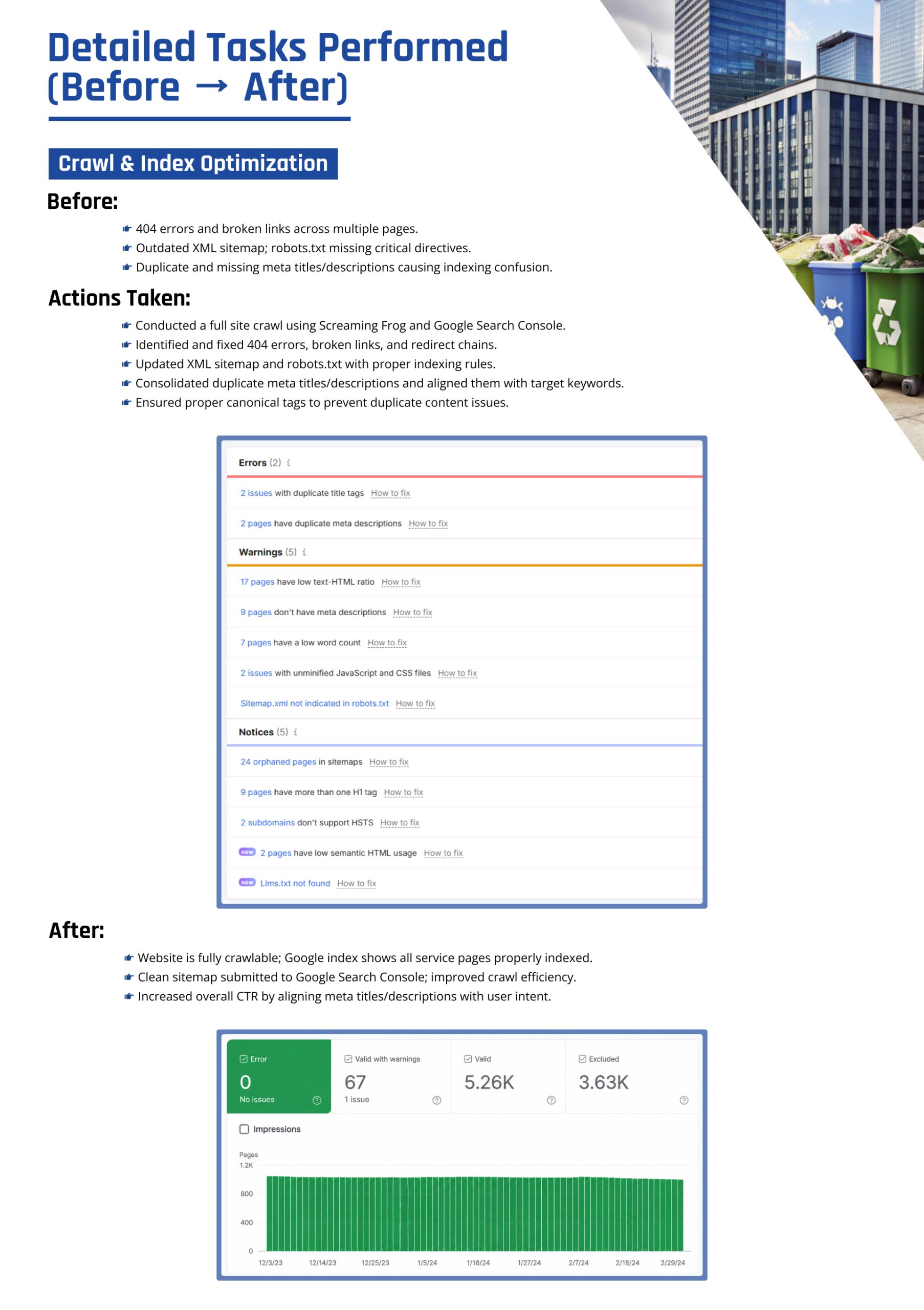 Waste Management SEO Case Study | Page 3